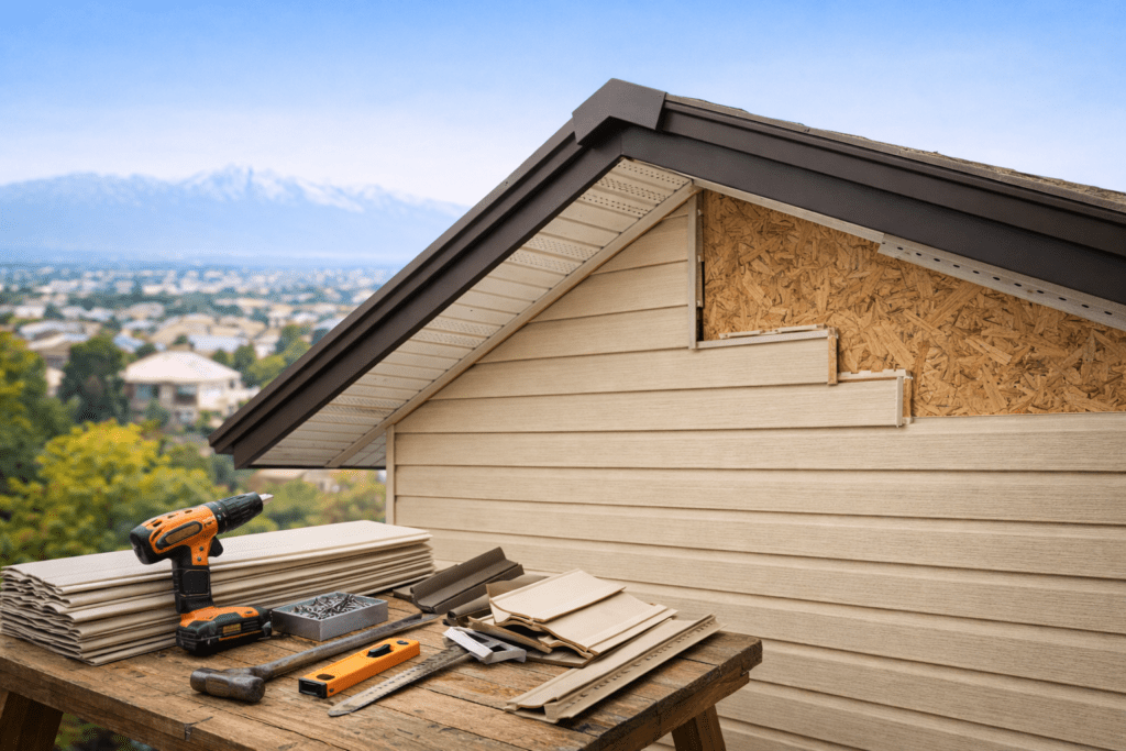 Обшивка фронтона в Алматы